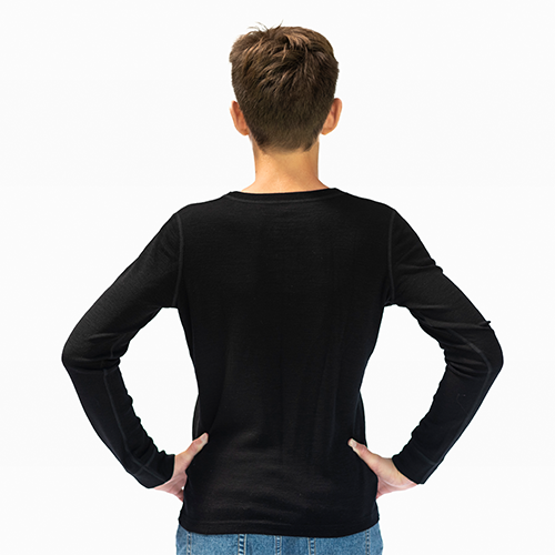 Primera Capa Camiseta Adolescentes 100% Lana Merino