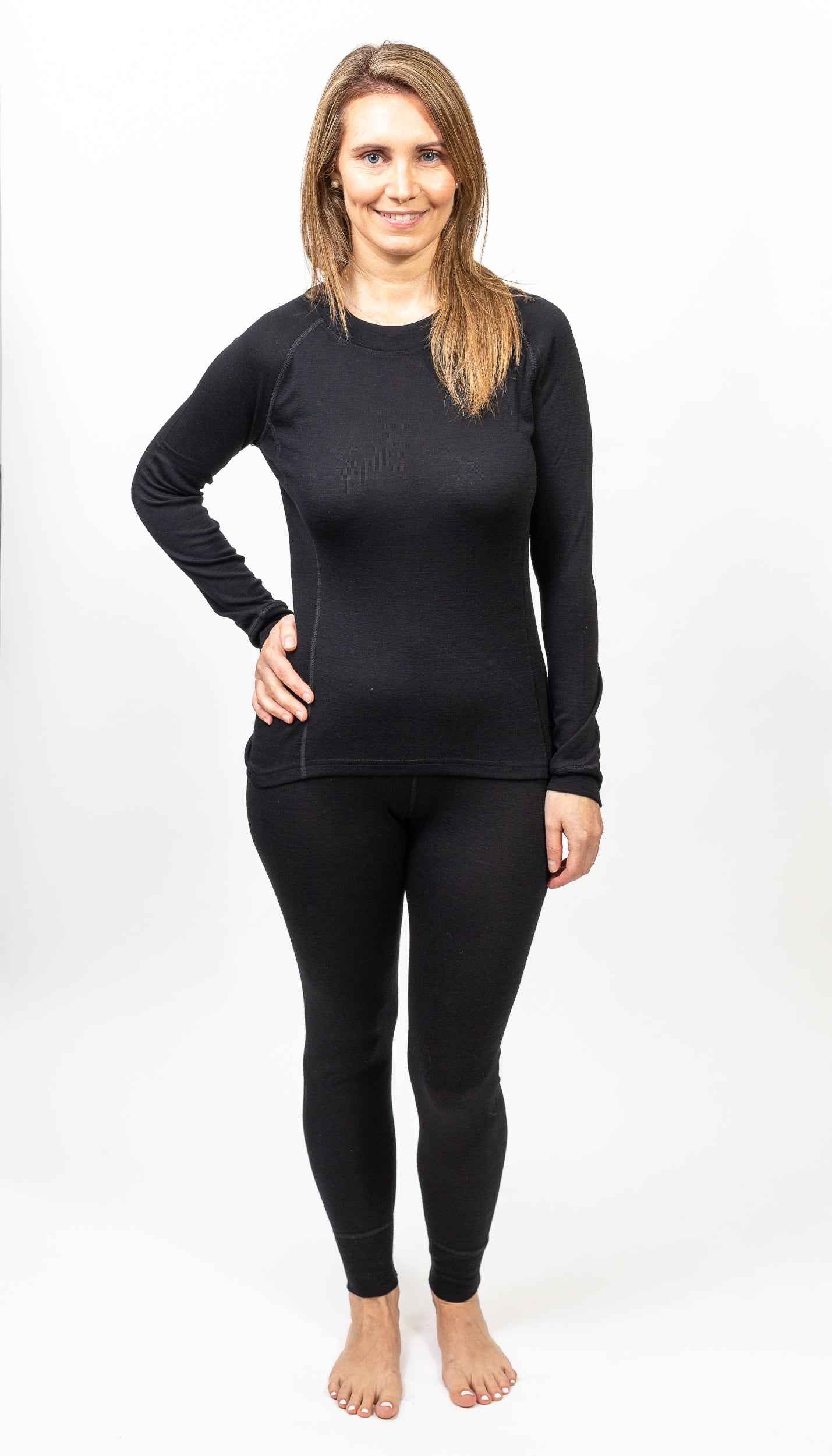 Primera Capa Camiseta Mujer 100% Lana Merino