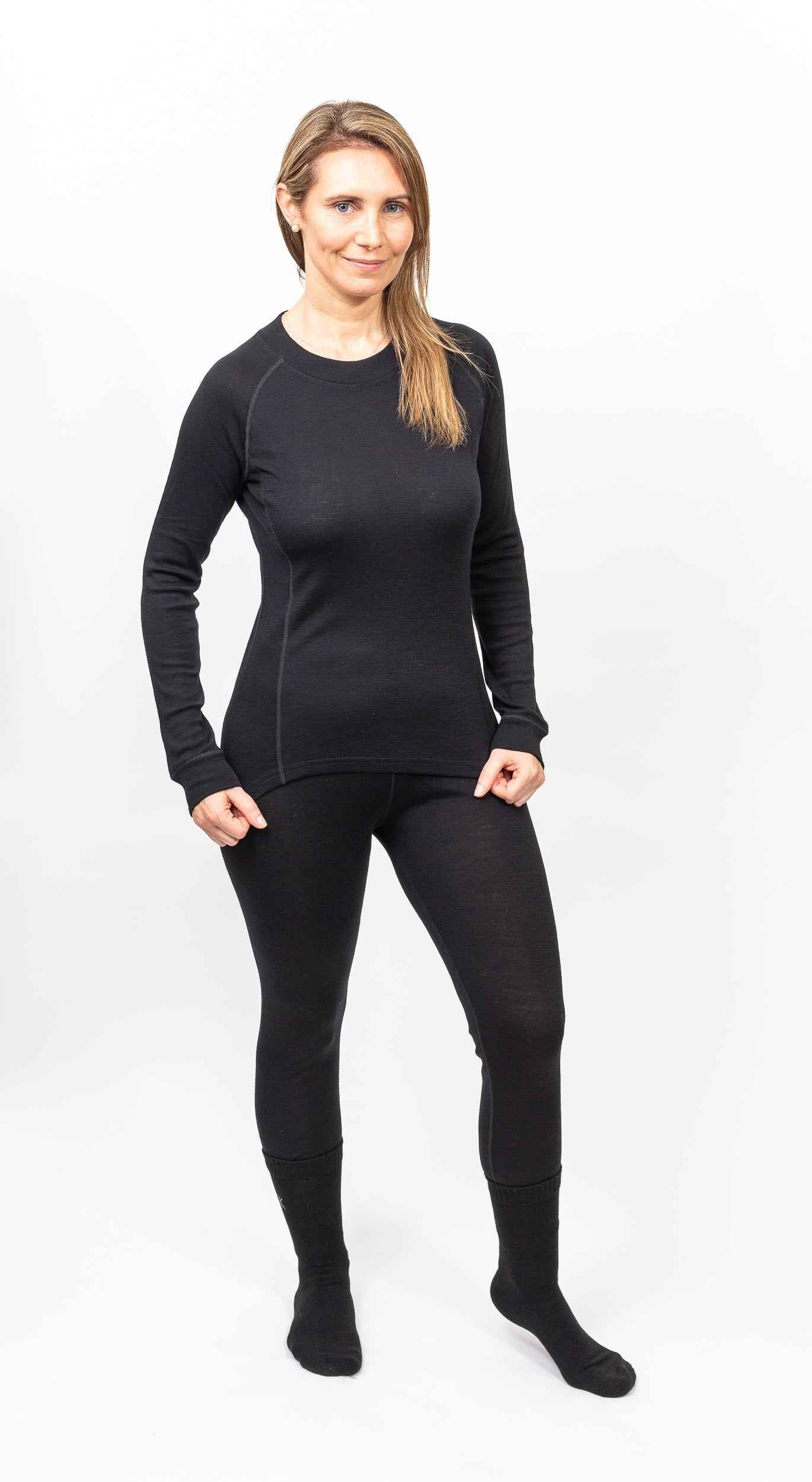 Primera Capa Camiseta Mujer 100% Lana Merino