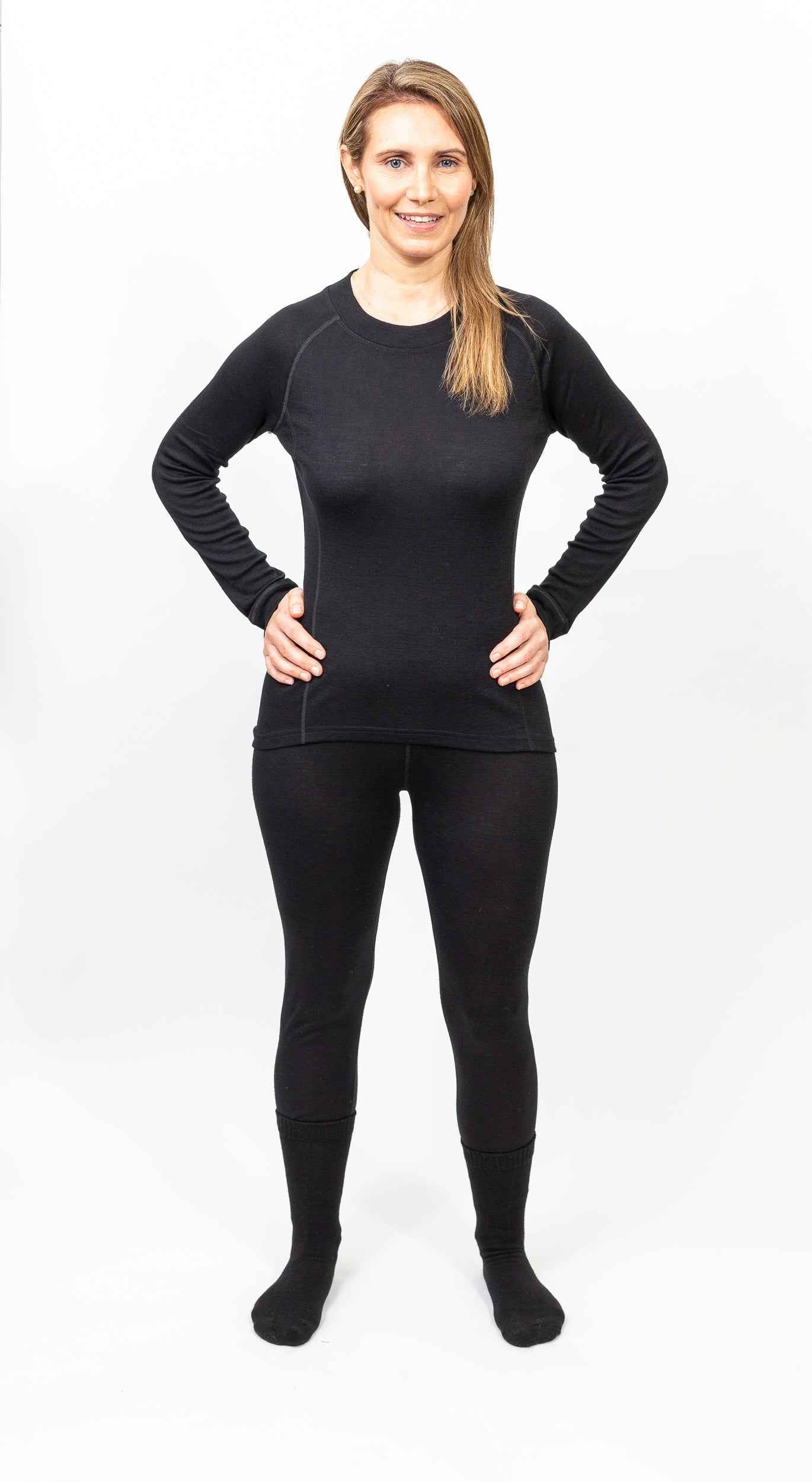 Primera Capa Camiseta Mujer 100% Lana Merino