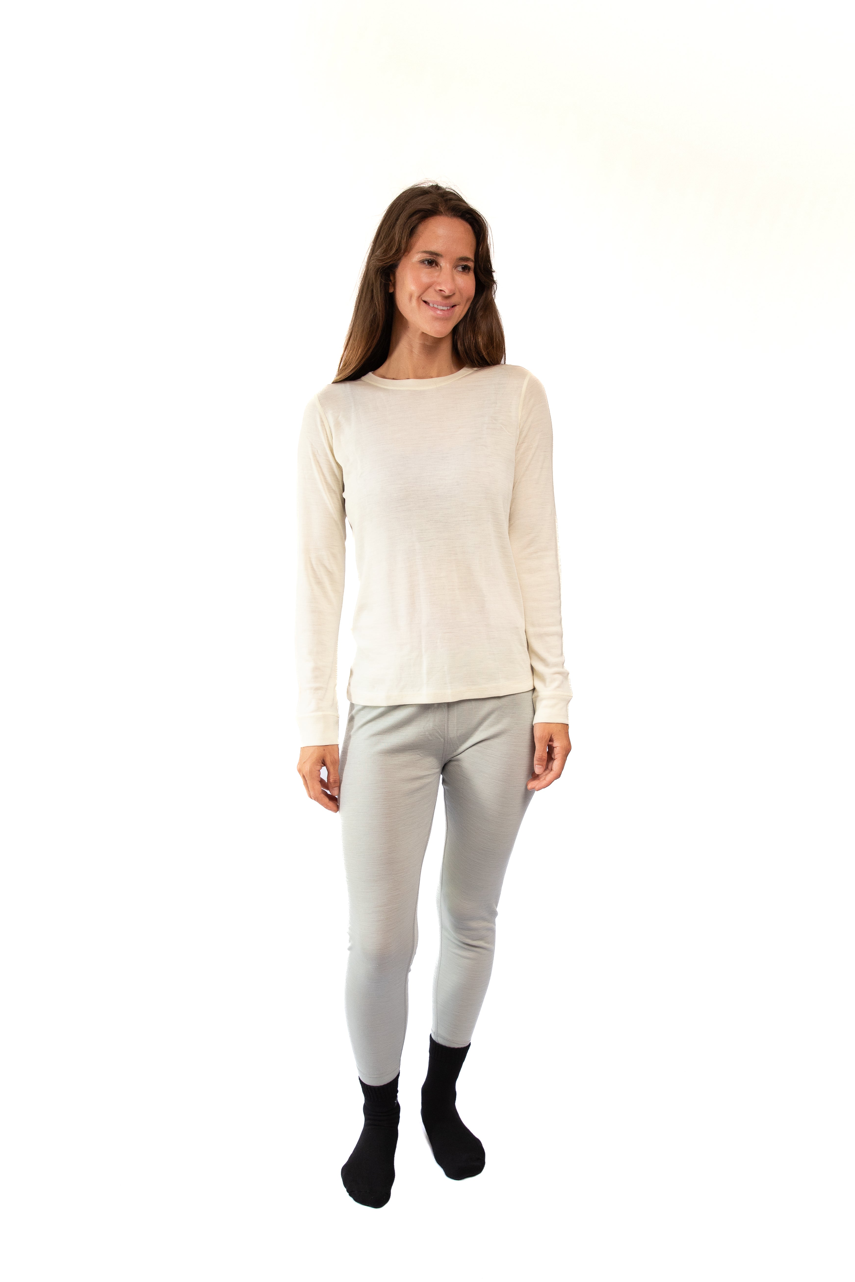 Primera Capa Camiseta Mujer 100% Lana Merino