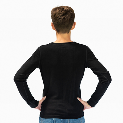 Primera Capa Camiseta Adolescentes 100% Lana Merino