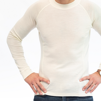 Primera Capa Camiseta Hombre 100% Lana Merino