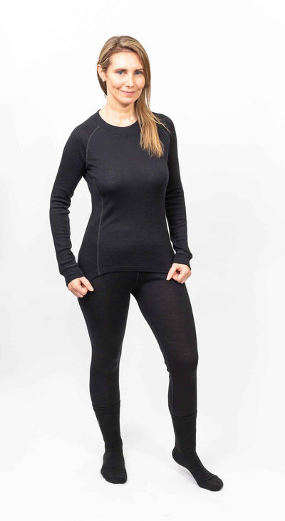 Primera Capa Camiseta Mujer 100% Lana Merino