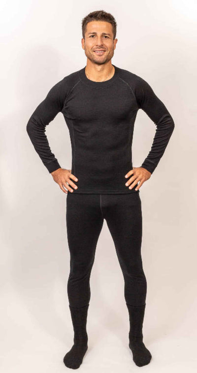 Primera Capa Camiseta Hombre 100% Lana Merino