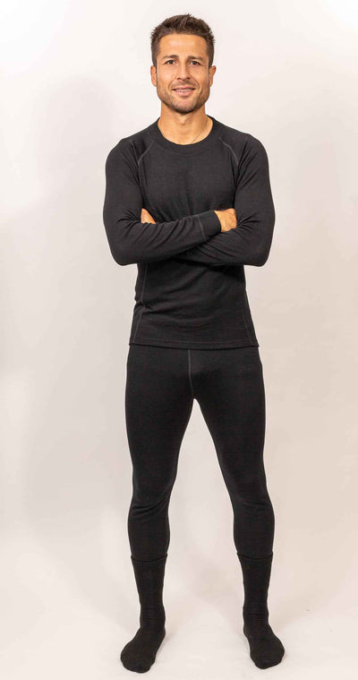 Primera Capa Camiseta Hombre 100% Lana Merino